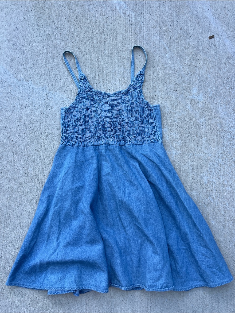 Vintage 90s Cristina Denim Babydoll Dress